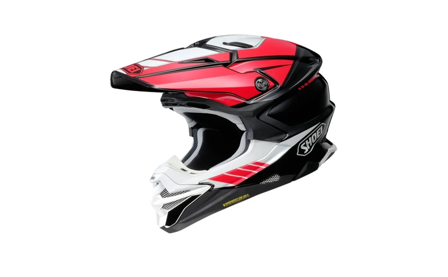 CASCO SHOEI VFXWR 06 JAMMER BLANCO ROJO NEGRO MATE |CSVFXWR060101|