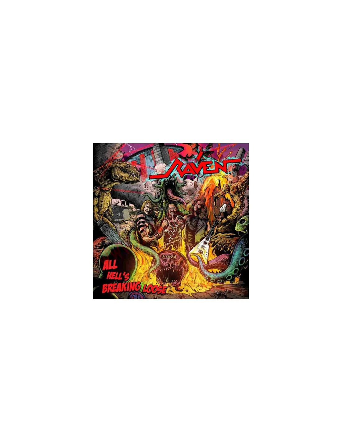 CD RAVEN  ALL HELL'S BREAKING LOSE