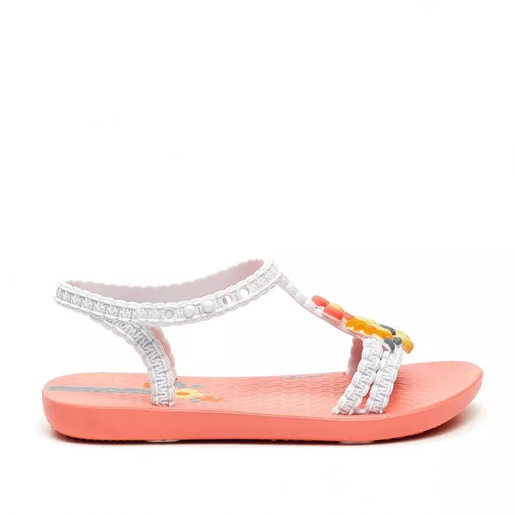 Chanclas Ipanema blancas con flores