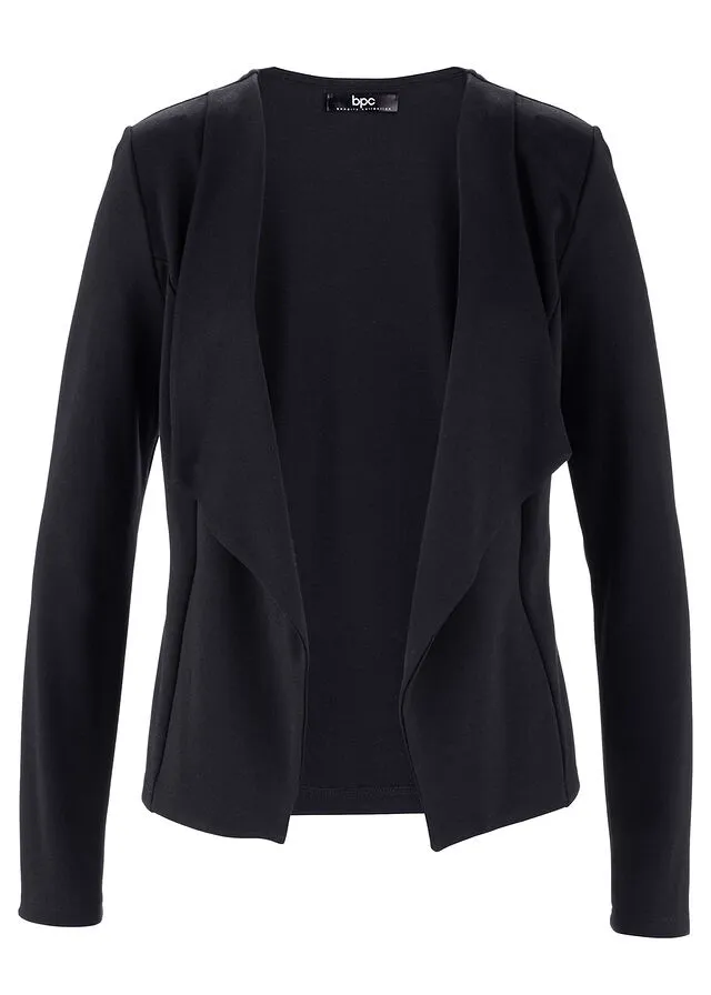 Chaqueta con cuello tipo chal Negro