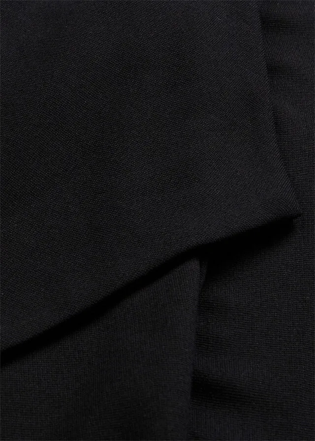Chaqueta con cuello tipo chal Negro