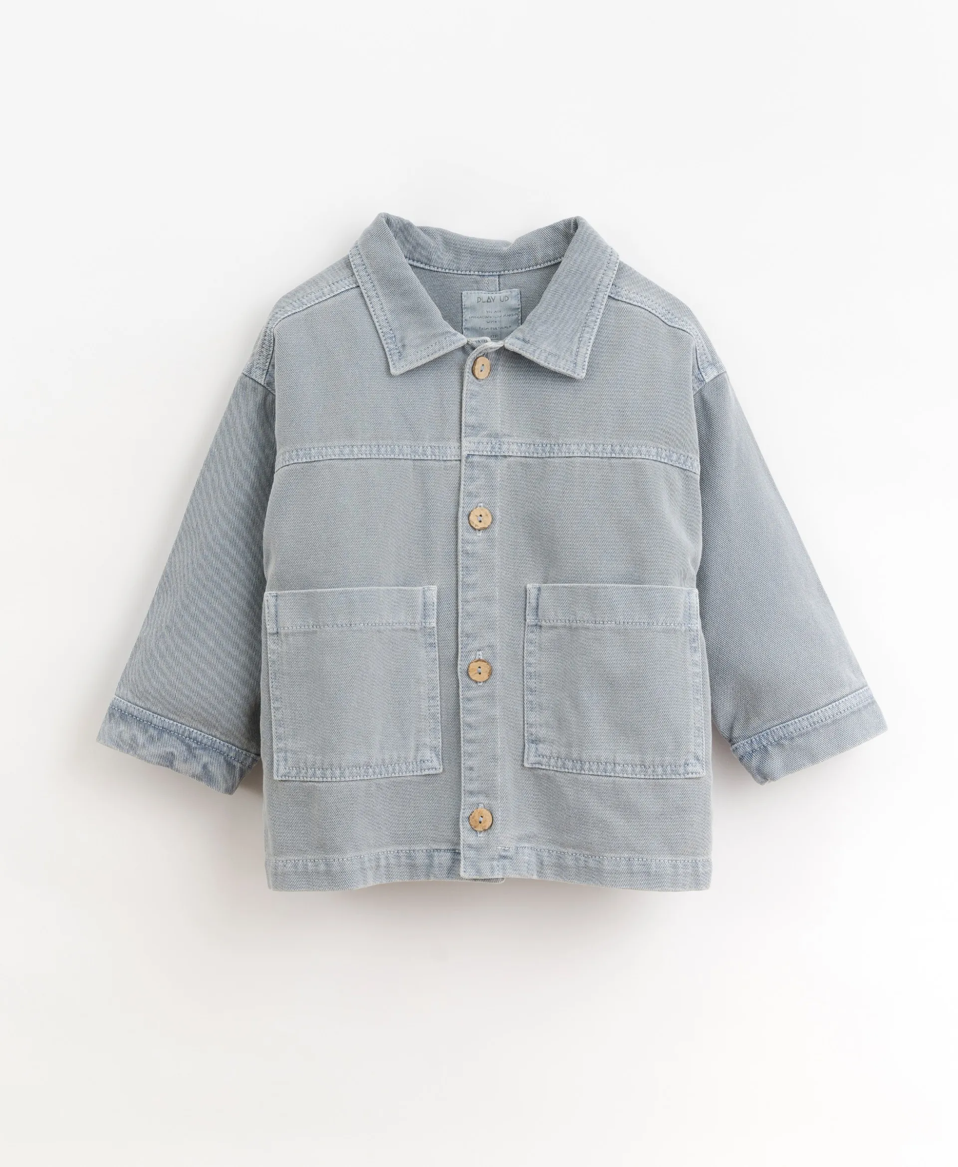 Chaqueta de sarga de algodón con bolsillos | Organic Care