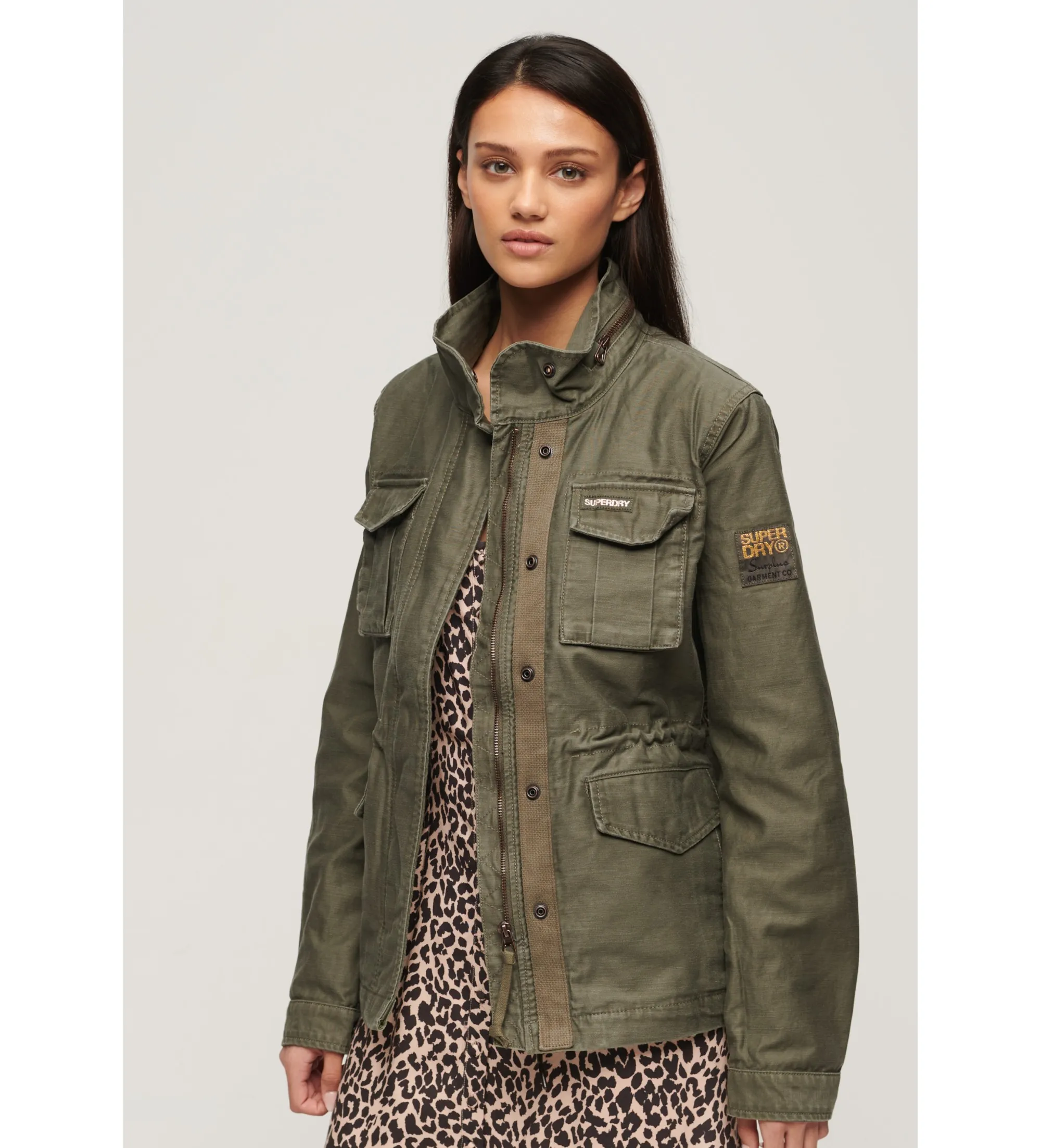 Chaqueta Embellished Classic M65 verde