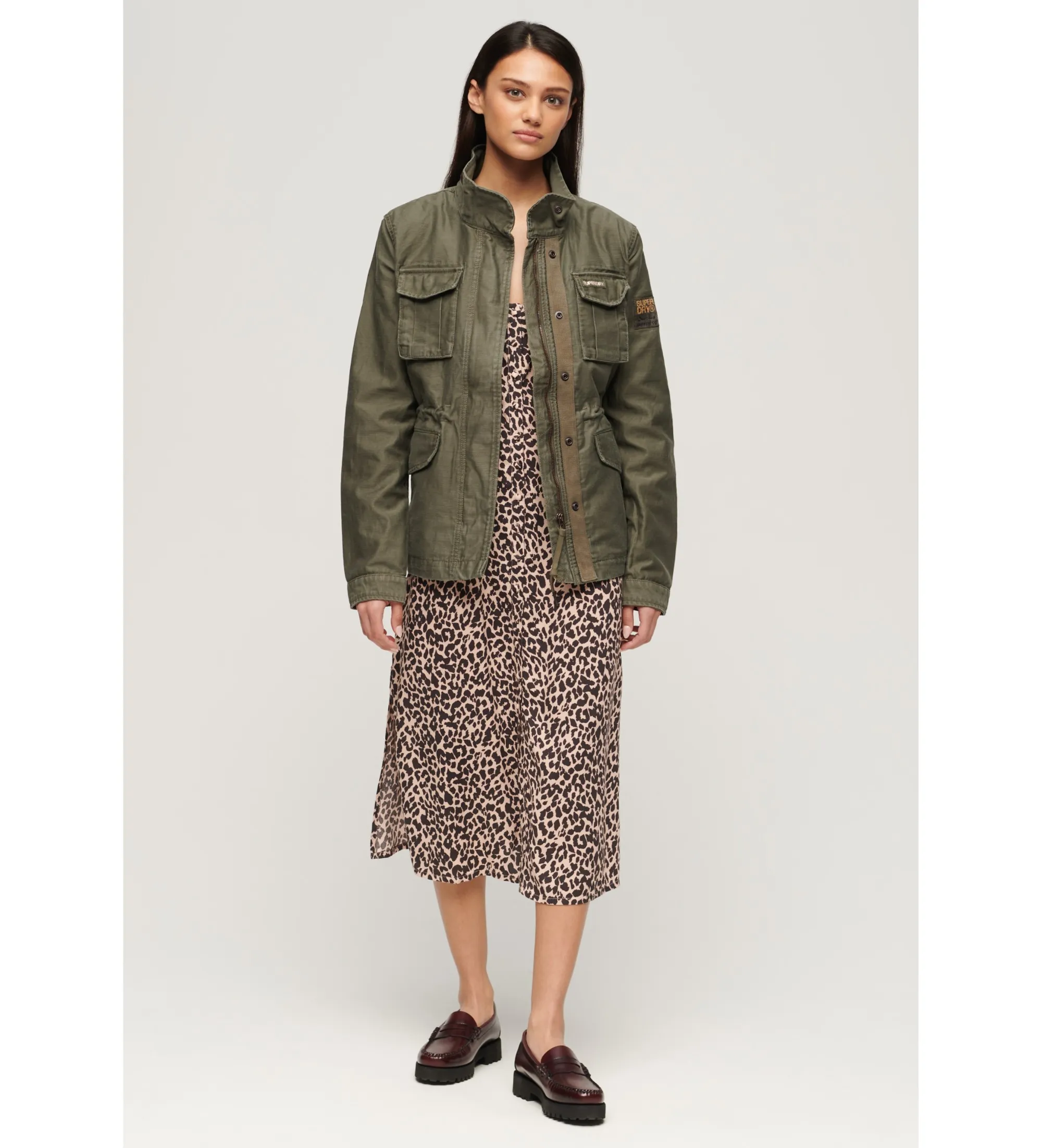 Chaqueta Embellished Classic M65 verde