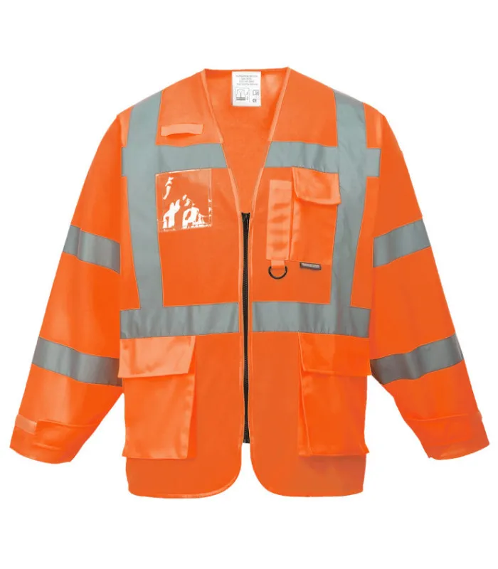 Chaqueta Executive de A.V con cremallera frontal y cintas reflectantes PORTWEST S475