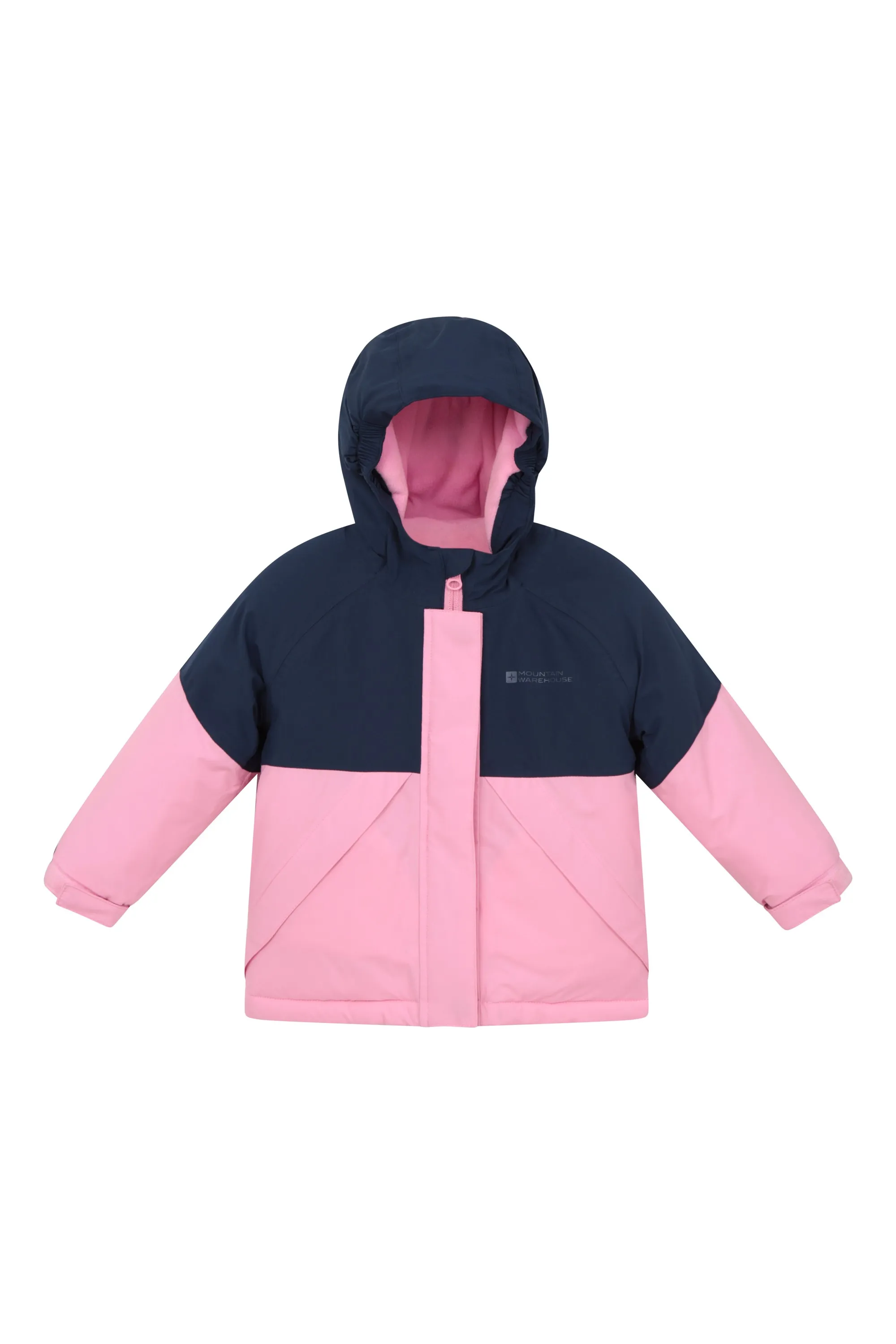 Chaqueta impermeable con bloques de color para bebé