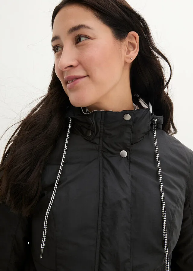 CHAQUETA PREMAMá/PARA BEBé NEGROBLANCO