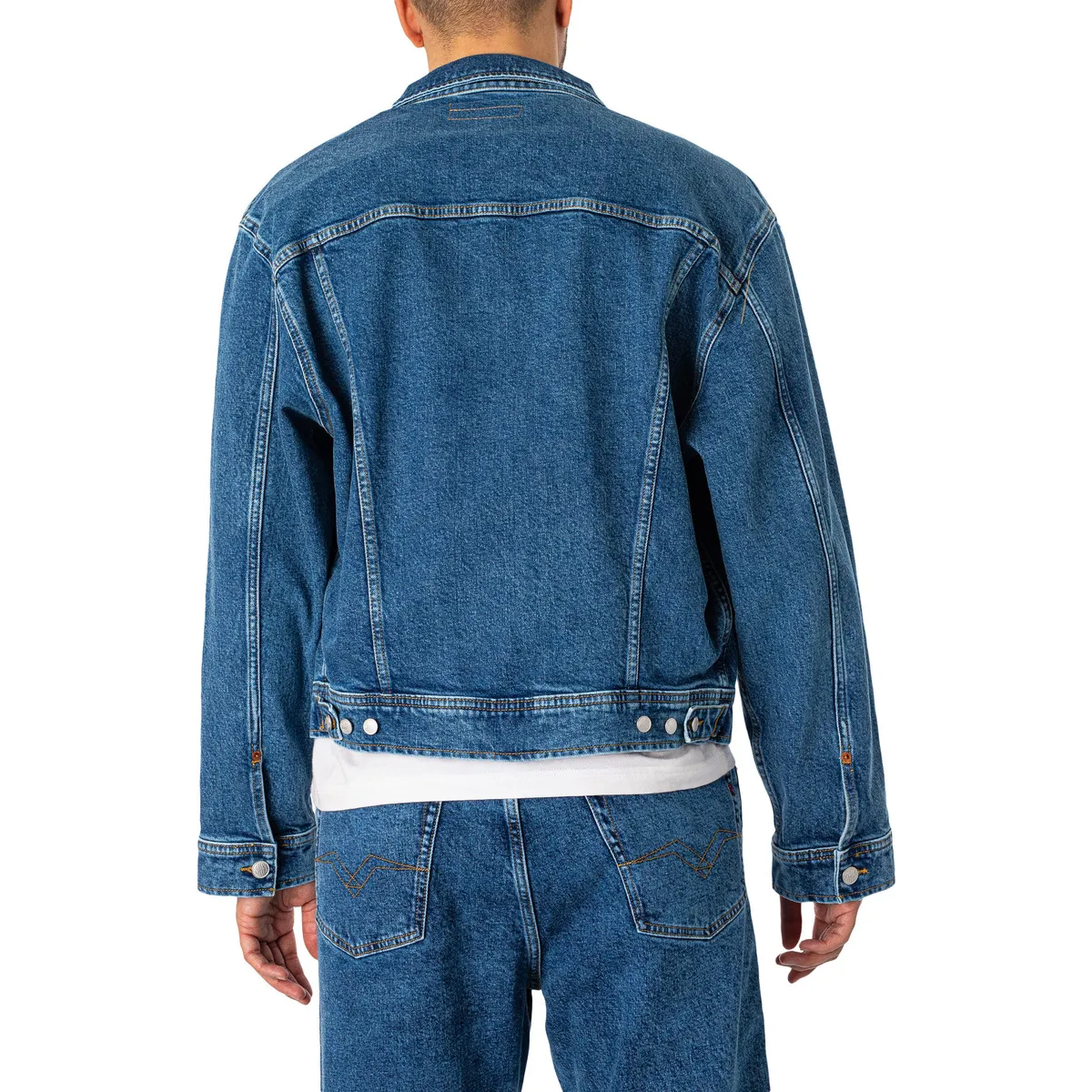 Chaqueta Vaquera Con Bolsillo En El Pecho