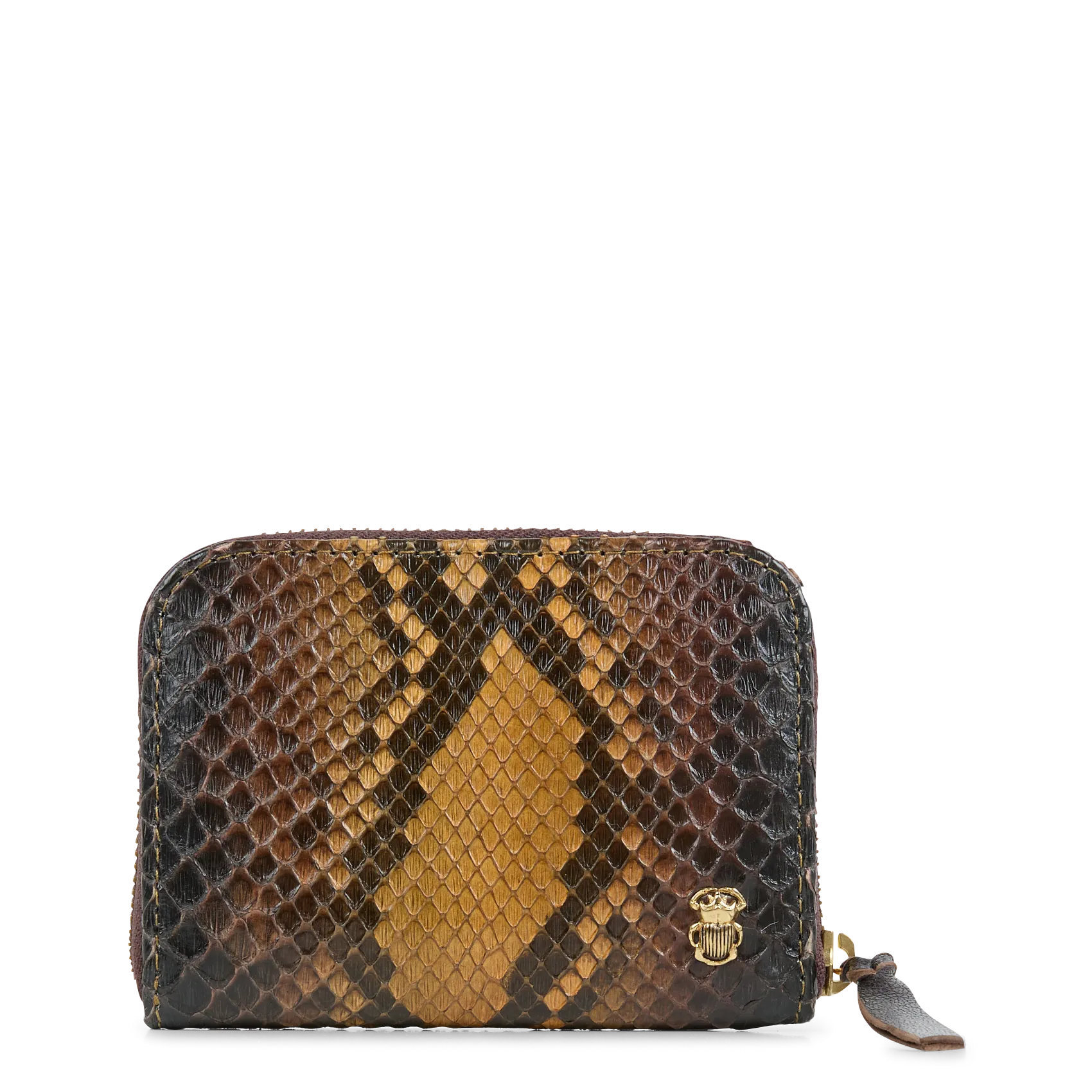 CLARIS VIROT MINI BOB  MONEDERO DE CHAROL EN MARRON