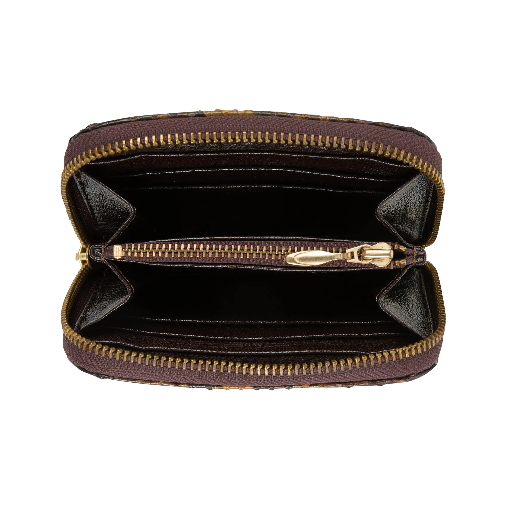 CLARIS VIROT MINI BOB  MONEDERO DE CHAROL EN MARRON