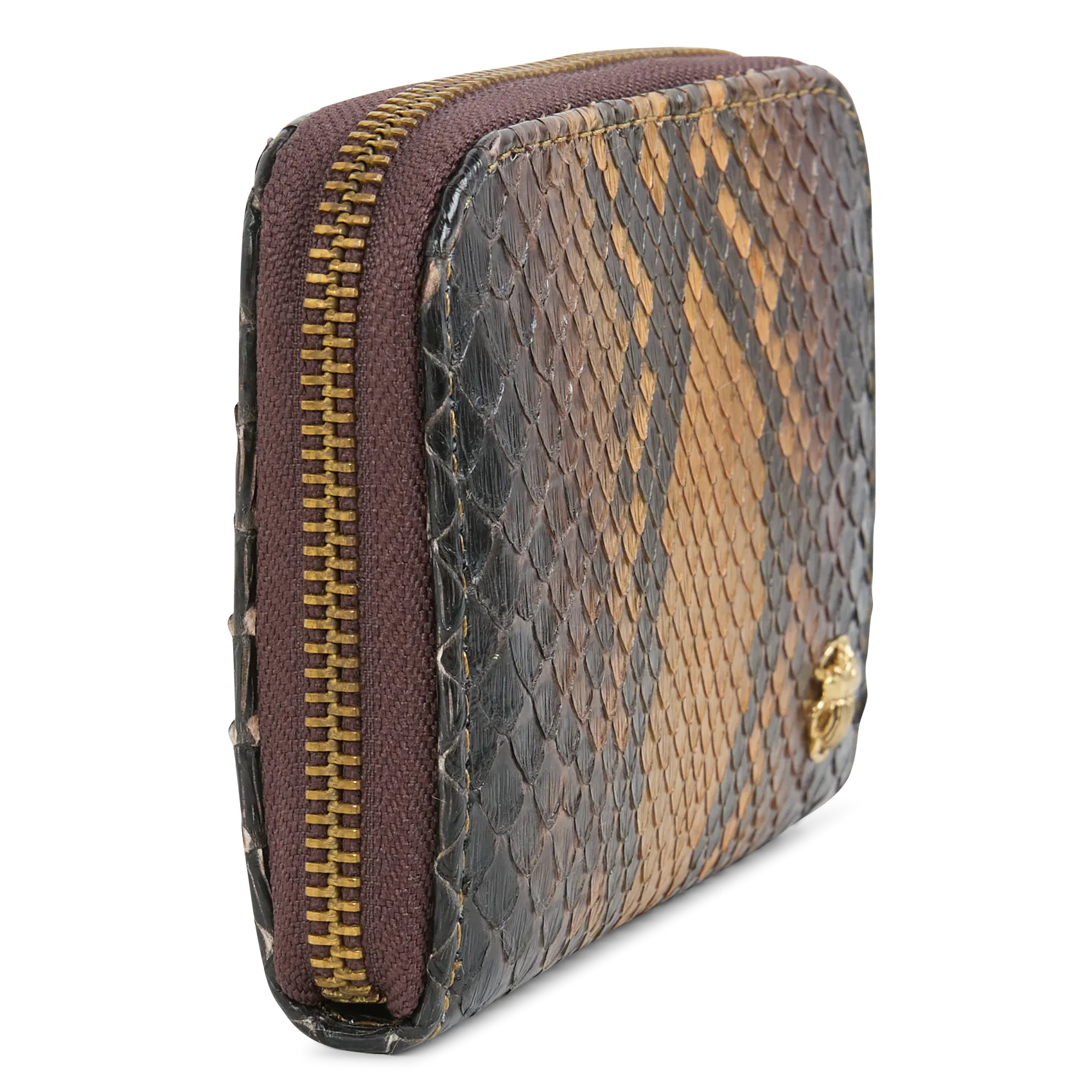 CLARIS VIROT MINI BOB  MONEDERO DE CHAROL EN MARRON