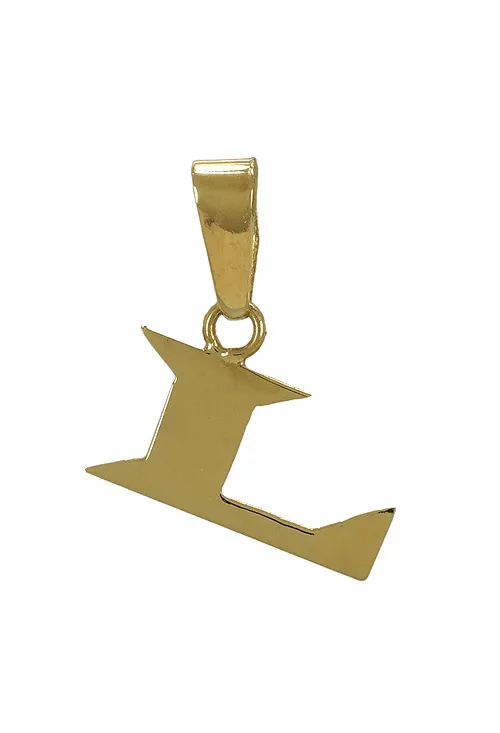 Colgante oro amarillo 18K inicial letra L 003_M51015876L