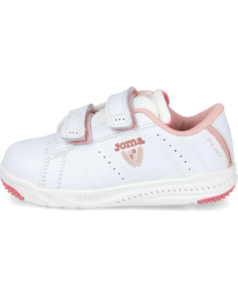 DEPORTIVAS DE NIñA JOMA PLAY JR 2207 ZAPATILLAS DEPORTIVAS NINA BLANCO  ROSA