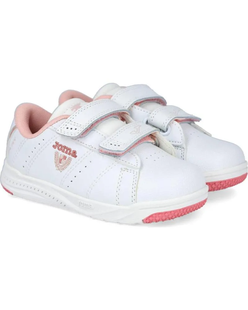 DEPORTIVAS DE NIñA JOMA PLAY JR 2207 ZAPATILLAS DEPORTIVAS NINA BLANCO  ROSA