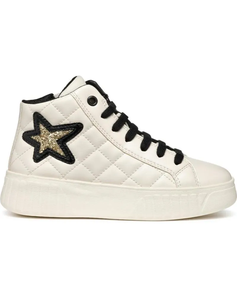 Deportivas GEOX  de Niña MODELO J46DVA  BLANCO