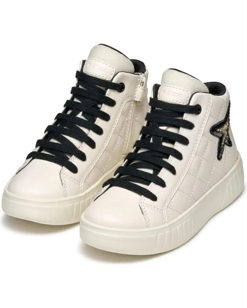 Deportivas GEOX  de Niña MODELO J46DVA  BLANCO