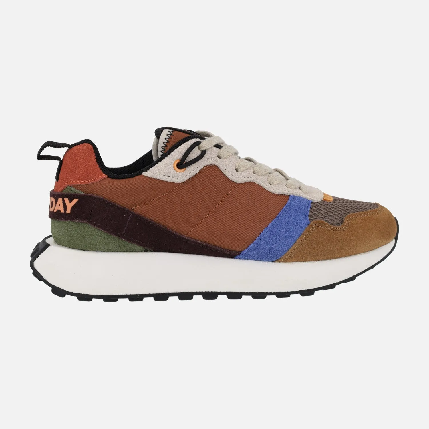 Deportivas retro Gioseppo Custer en combinado marrón