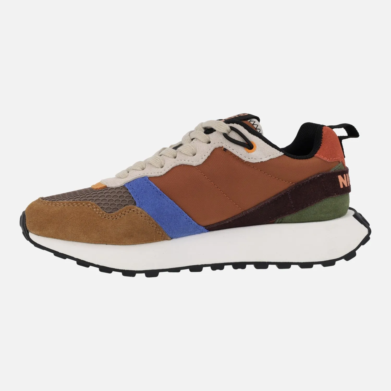 Deportivas retro Gioseppo Custer en combinado marrón