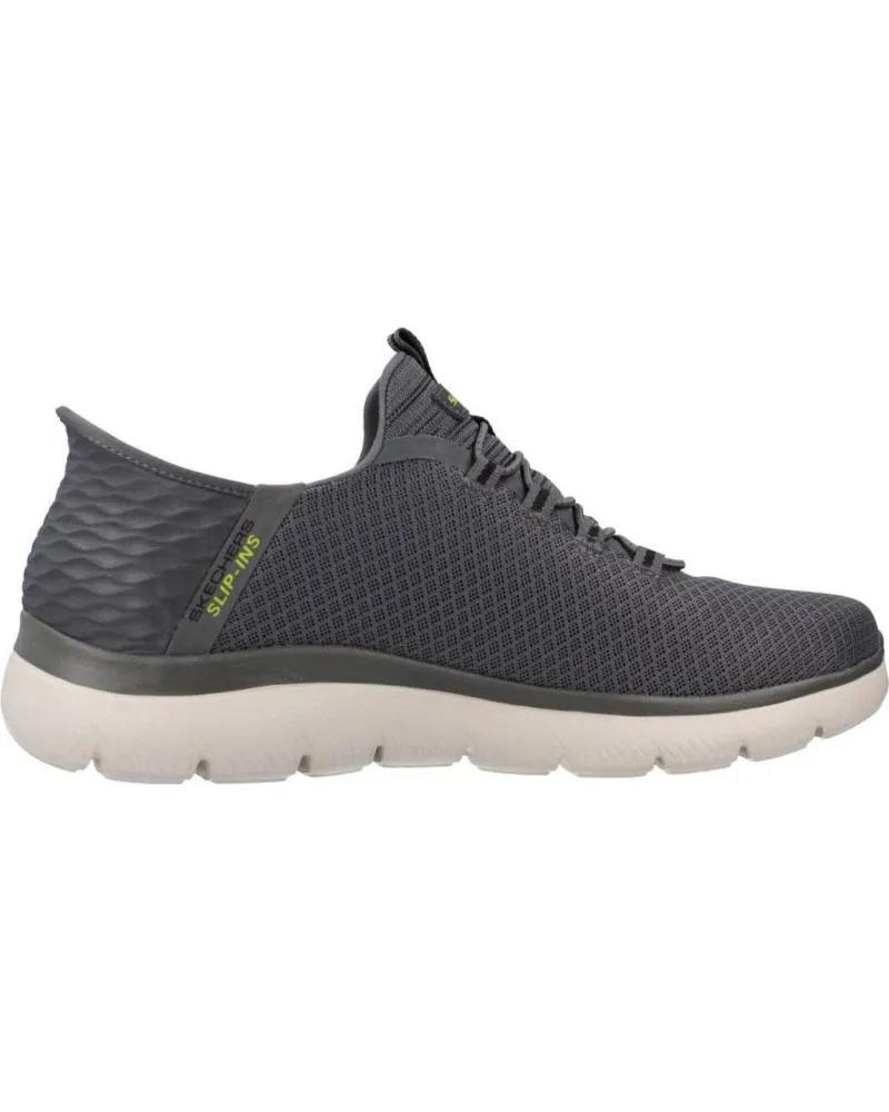 DEPORTIVAS SKECHERS  DE HOMBRE Y NIñO DEPORTIVAS 232457 SLIPINS CHARCOAL  GRIS