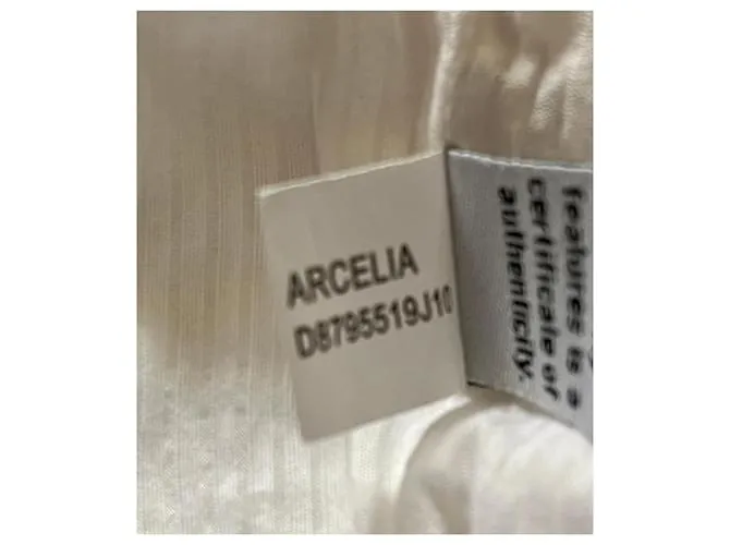 Diane Von Furstenberg Vestido de encaje de crochet DVF “Arcelia”. Blanco 