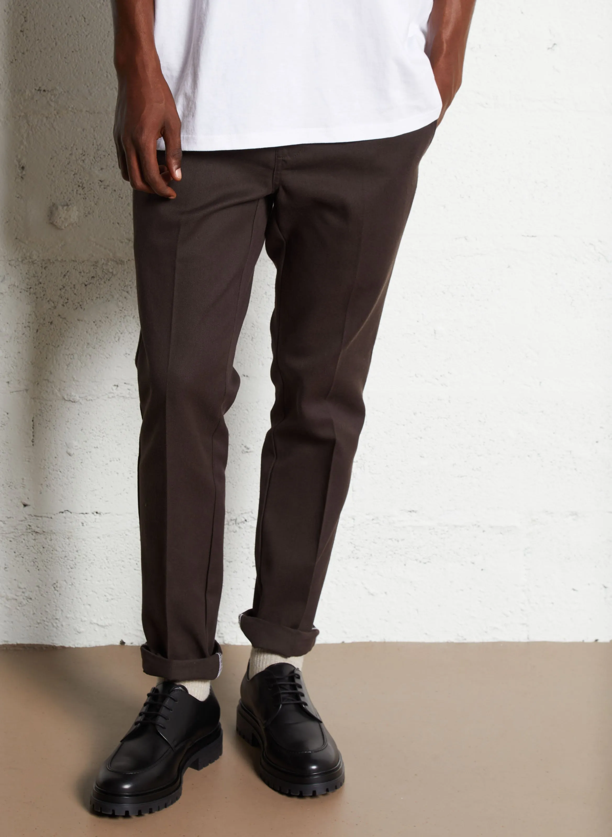 DICKIES WORK  PANTALóN SLIM FIT EN MARRON