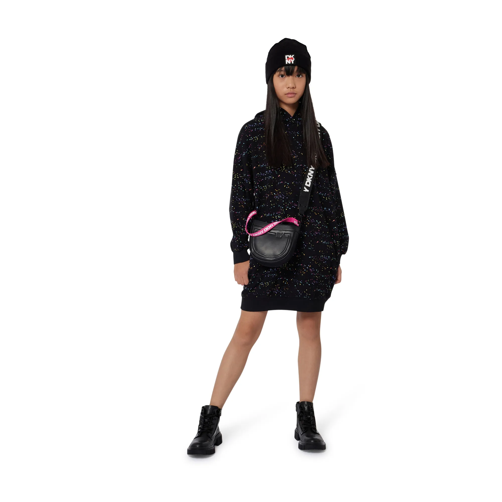 DKNY Gorro de punto con vuelta