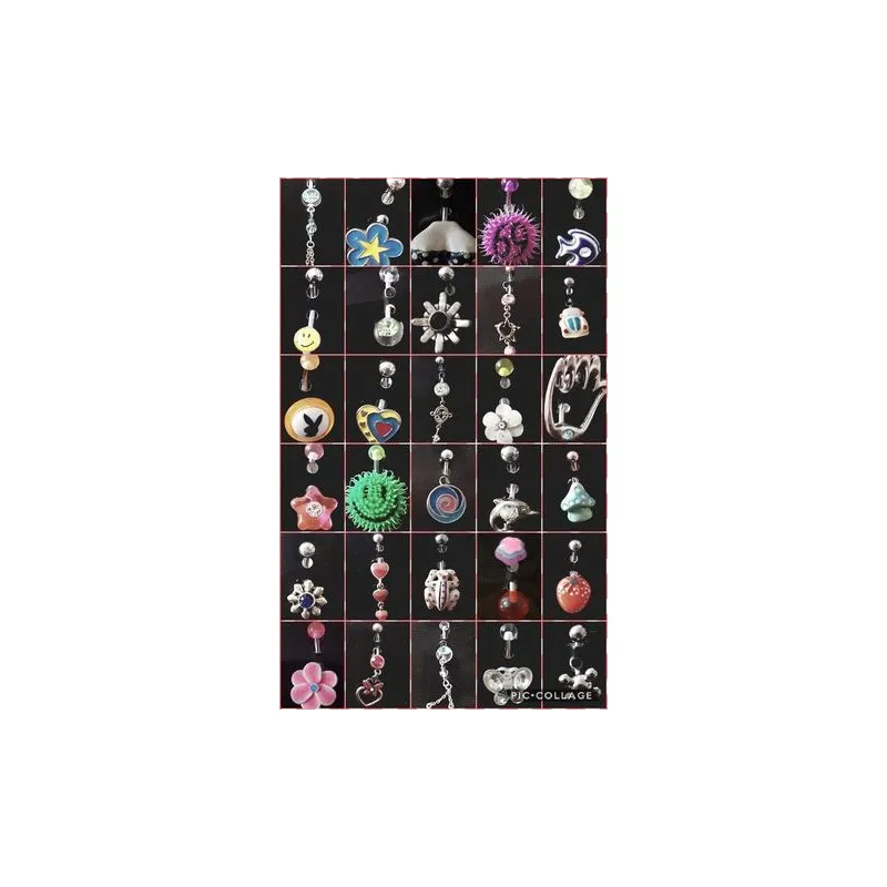 Expositor de Piercing Vitrina Giratoria + 180 Piercing