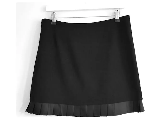 Falda mini con botones de Medusa de Versace Negro 