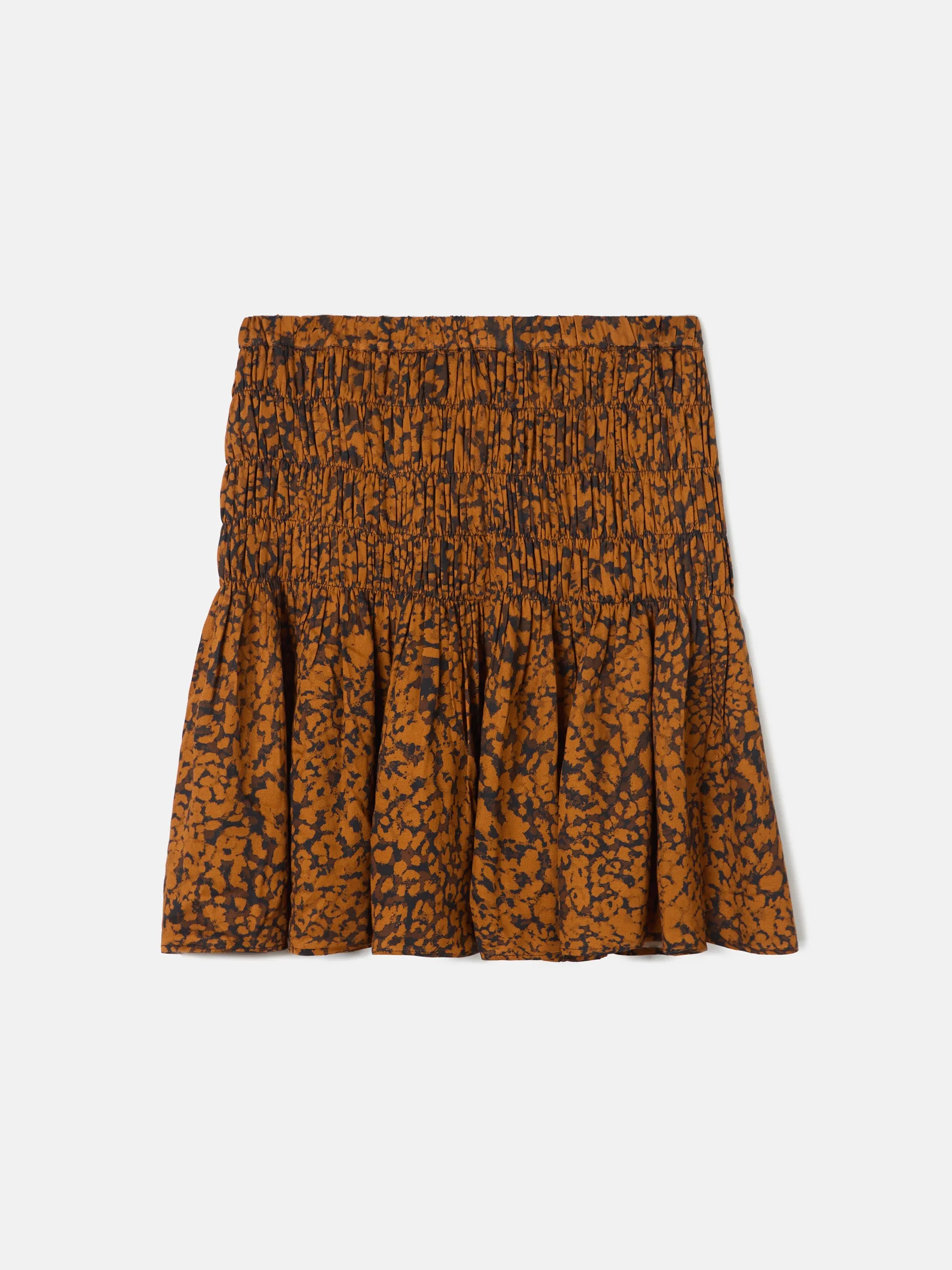 Falda mini estampado animal print marron