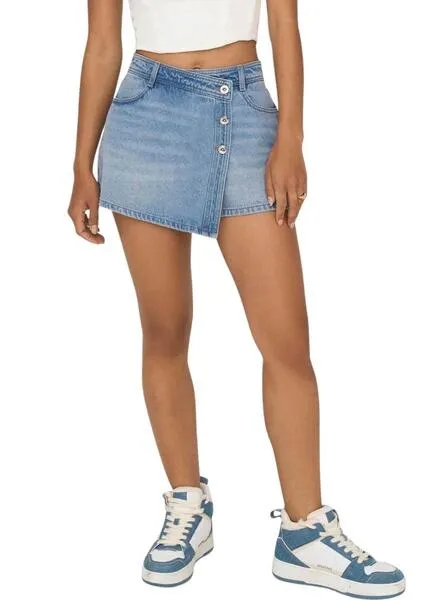 Falda Only Lesly Azul Para Mujer