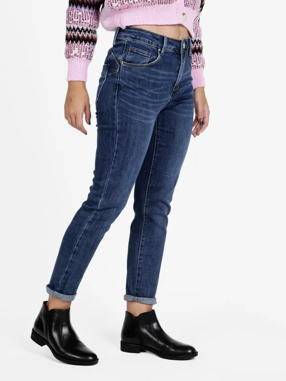Farfallina Vaqueros de mujer de pierna recta.