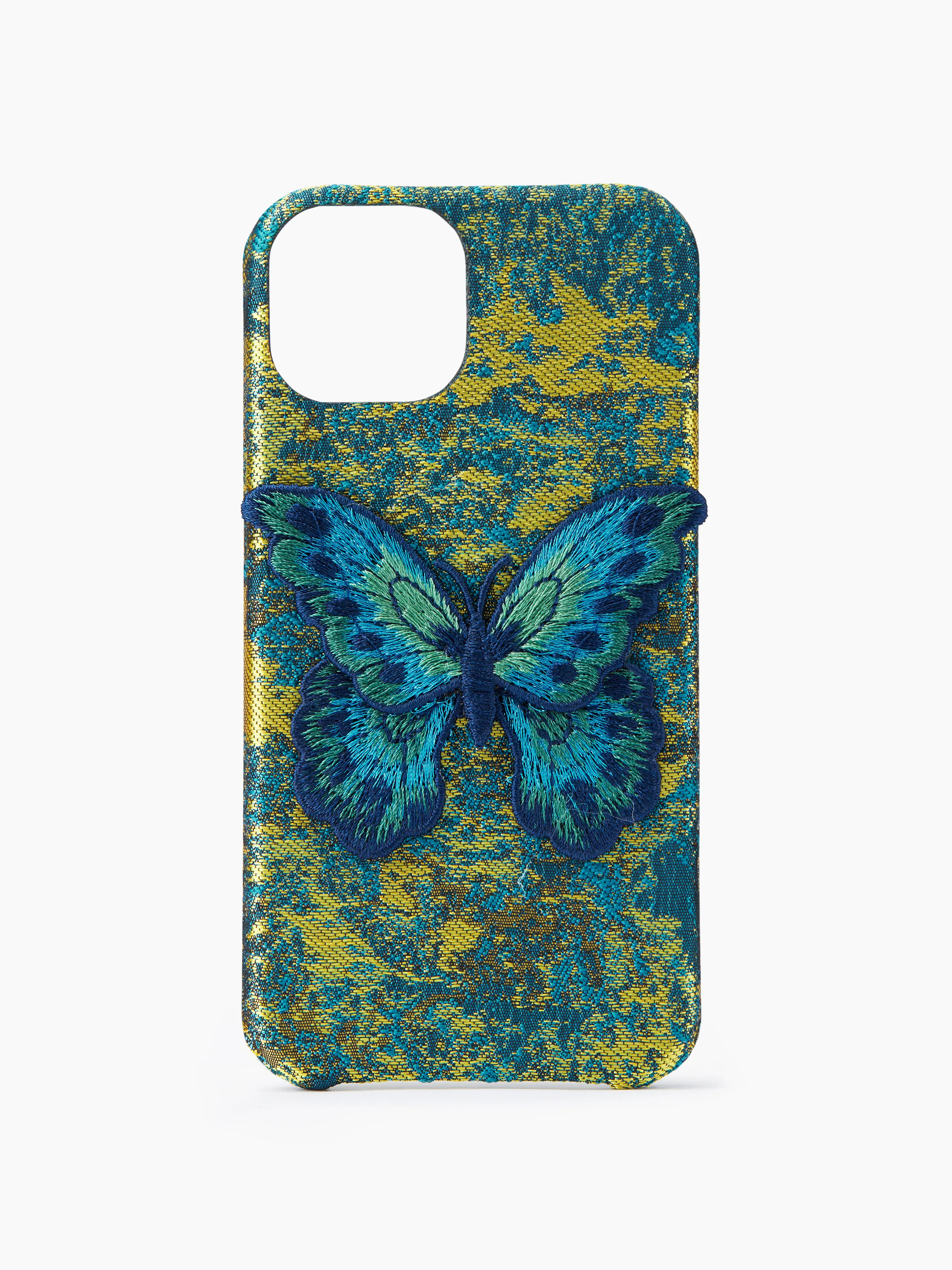 Funda de móvil bordada con mariposa