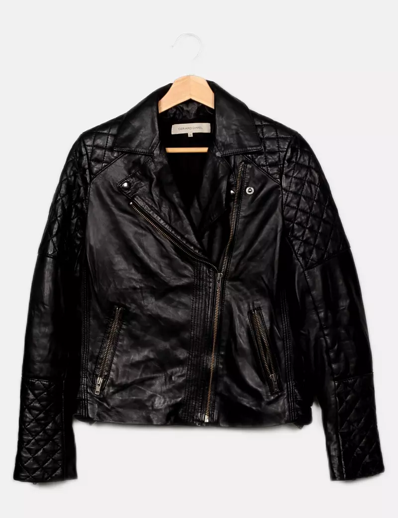 Gerard Darel Chaqueta biker Piel