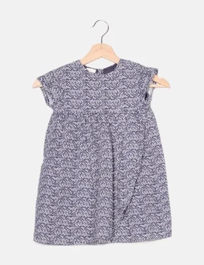 Gocco Vestido azul estampado