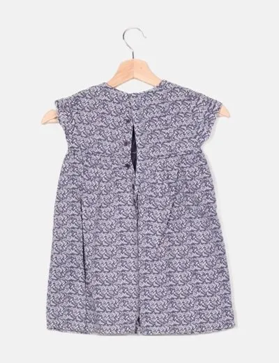 Gocco Vestido azul estampado