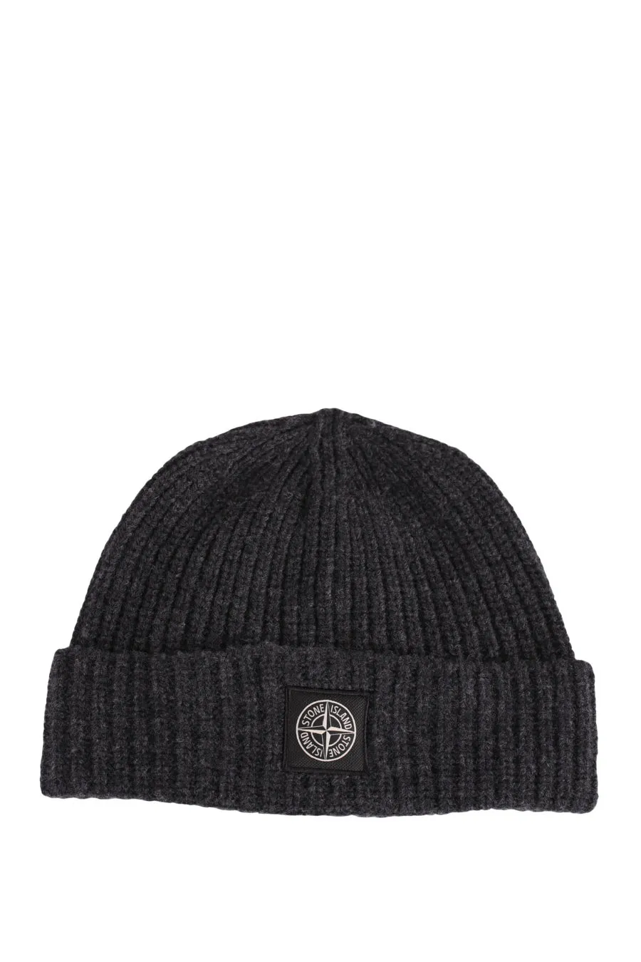 Gorro gris con parche