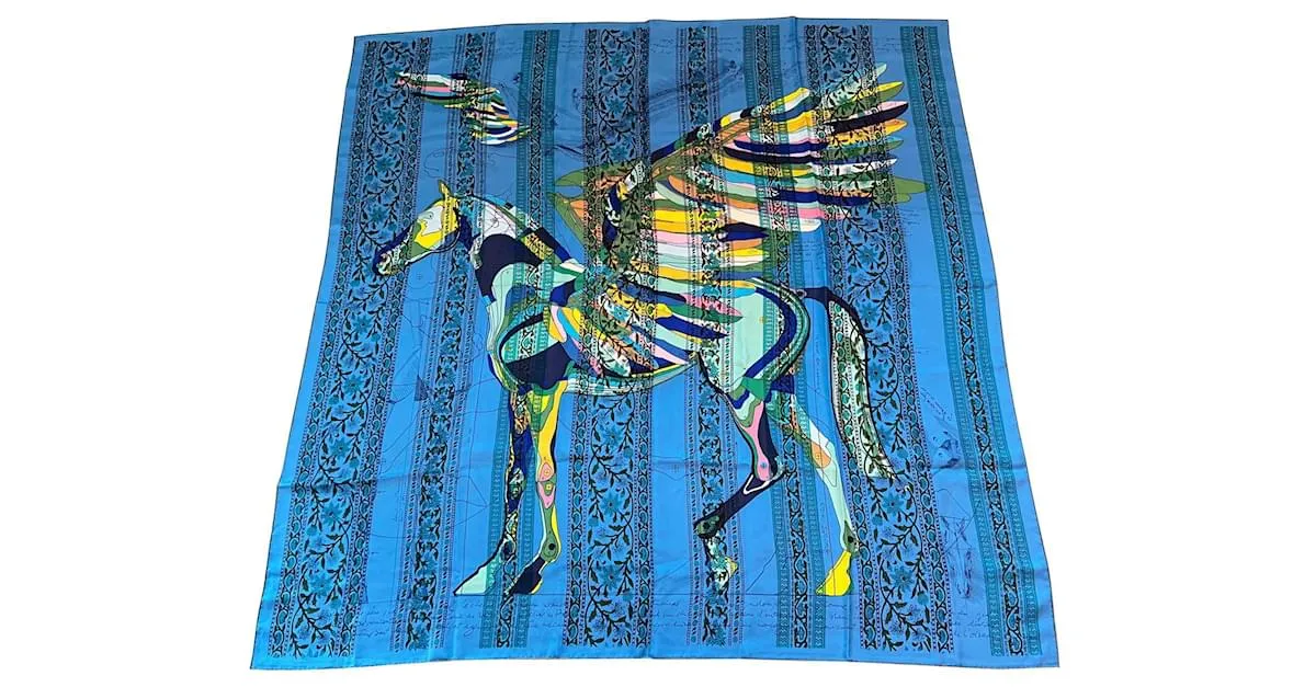 Hermès el pegaso Turquesa 