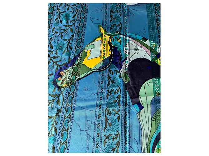 Hermès el pegaso Turquesa 