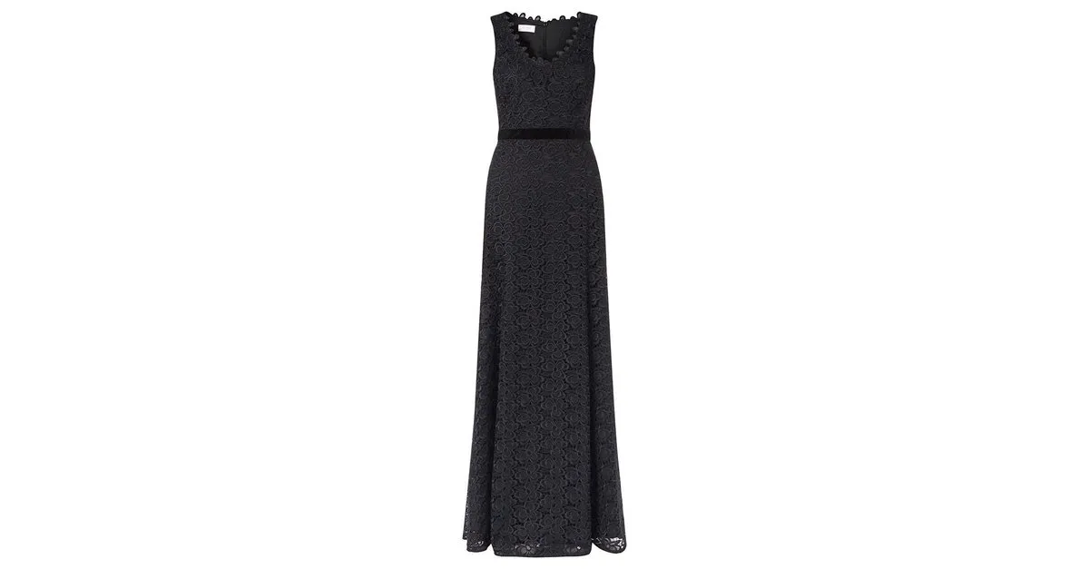 Hobbs Vestido de encaje de Roshwen Negro 