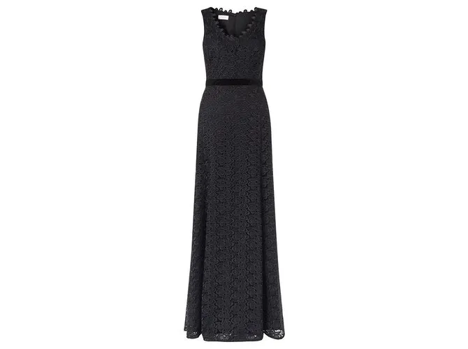 Hobbs Vestido de encaje de Roshwen Negro 