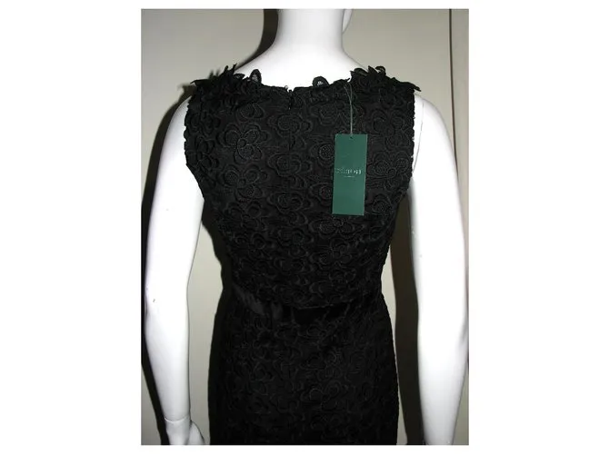 Hobbs Vestido de encaje de Roshwen Negro 