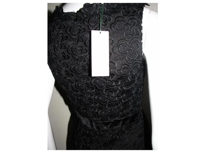 Hobbs Vestido de encaje de Roshwen Negro 