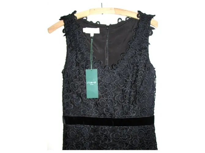 Hobbs Vestido de encaje de Roshwen Negro 