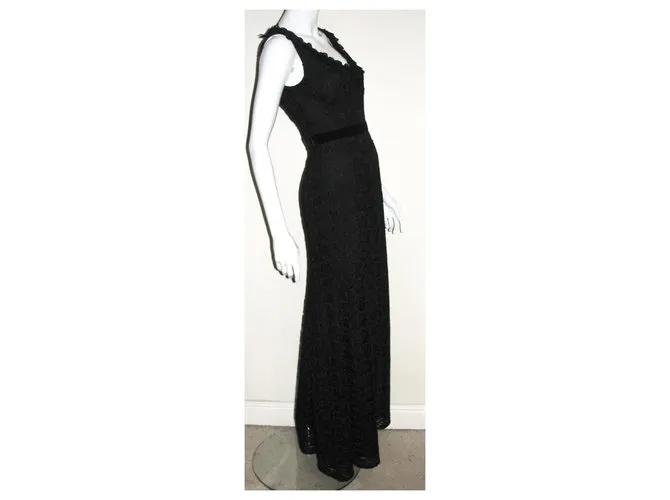 Hobbs Vestido de encaje de Roshwen Negro 