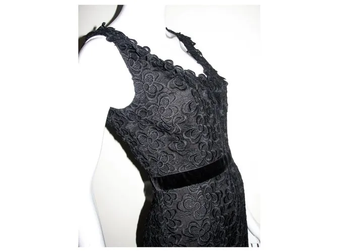 Hobbs Vestido de encaje de Roshwen Negro 