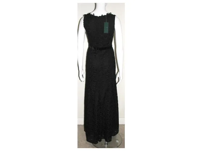 Hobbs Vestido de encaje de Roshwen Negro 