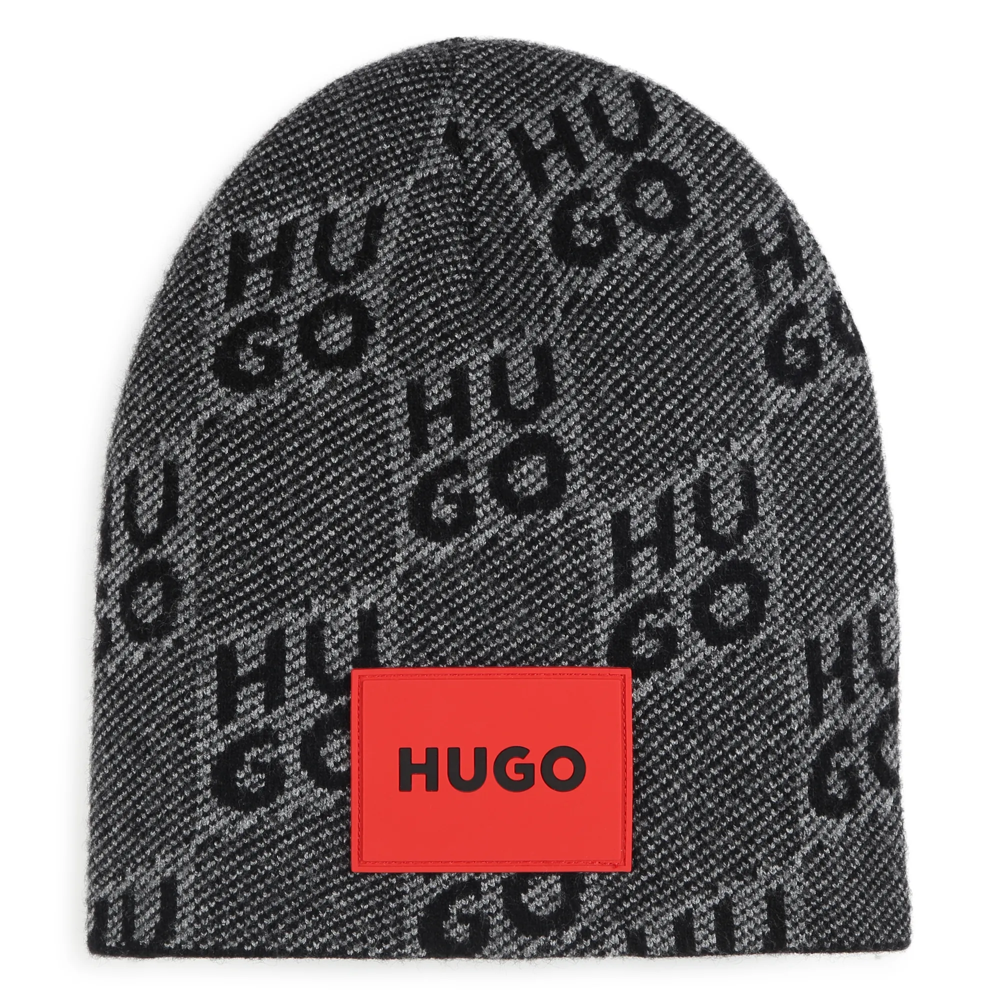 HUGO Gorro de punto y cuadros