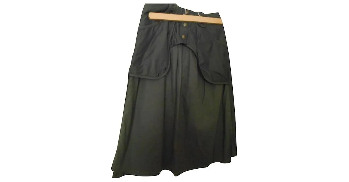Ikks muy bonita falda caqui de viscosa de algodón y poliéster con cintura marcada 34 US, ideal para 34/36 en dimensiones: tamaño