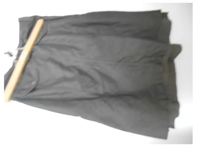 Ikks muy bonita falda caqui de viscosa de algodón y poliéster con cintura marcada 34 US, ideal para 34/36 en dimensiones: tamaño