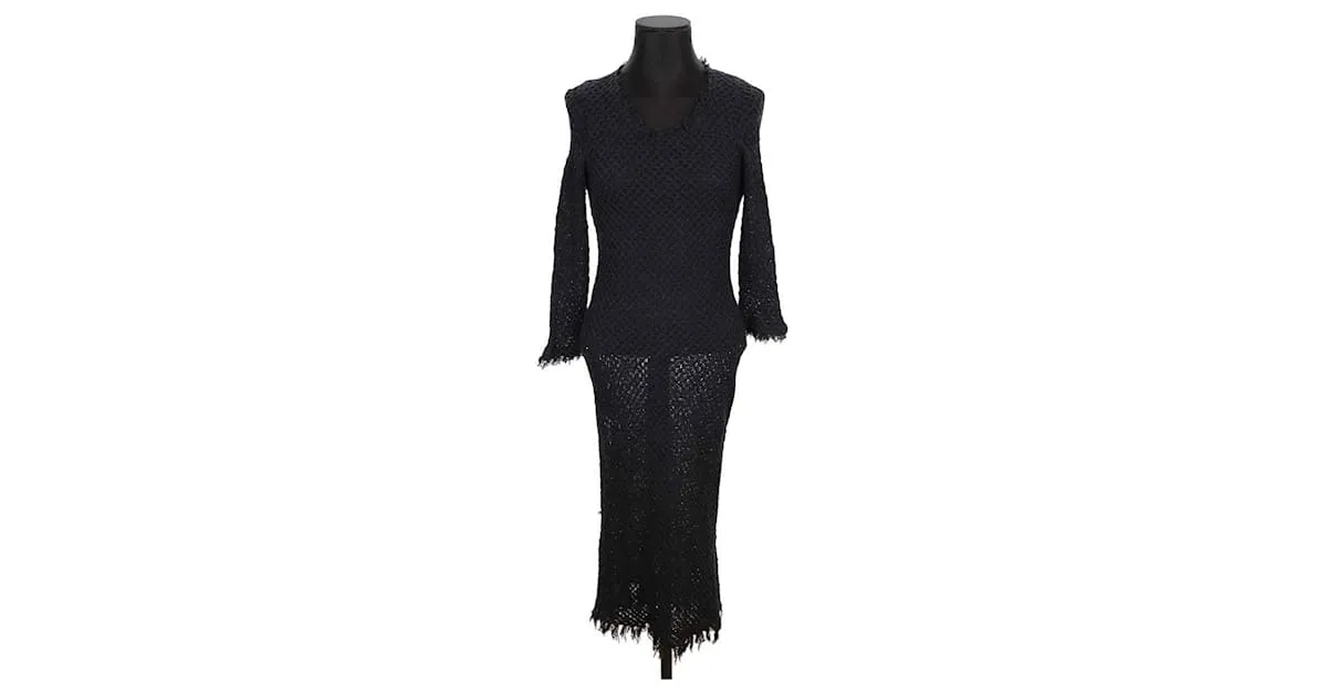 Isabel Marant Vestido con encaje Negro 